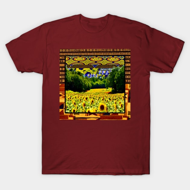 Earthy Sunflower T-Shirt by artbyomega